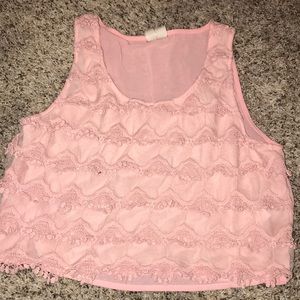 Forever 21 see through shirt cropped